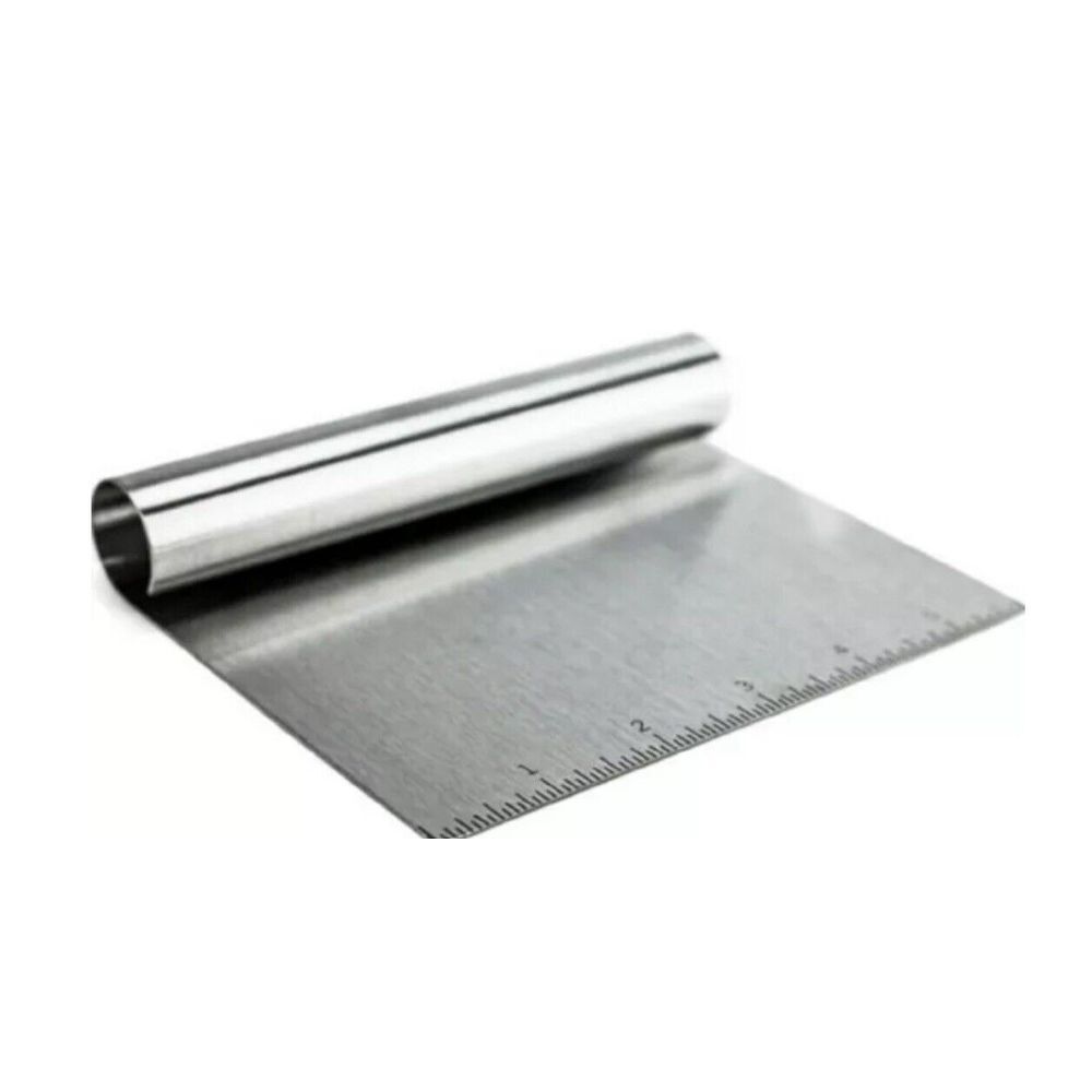 Stainless Steel Bench Scraper / Chopper With Ruler Must Have In Your Kitchen NEW